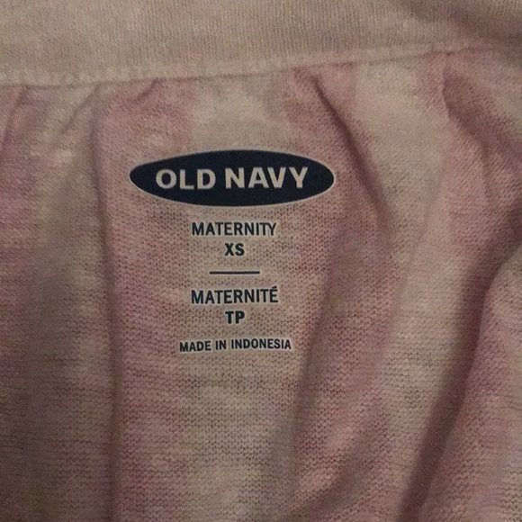 Fun striped maternity top with ruffle at neckline - Picture 6 of 6